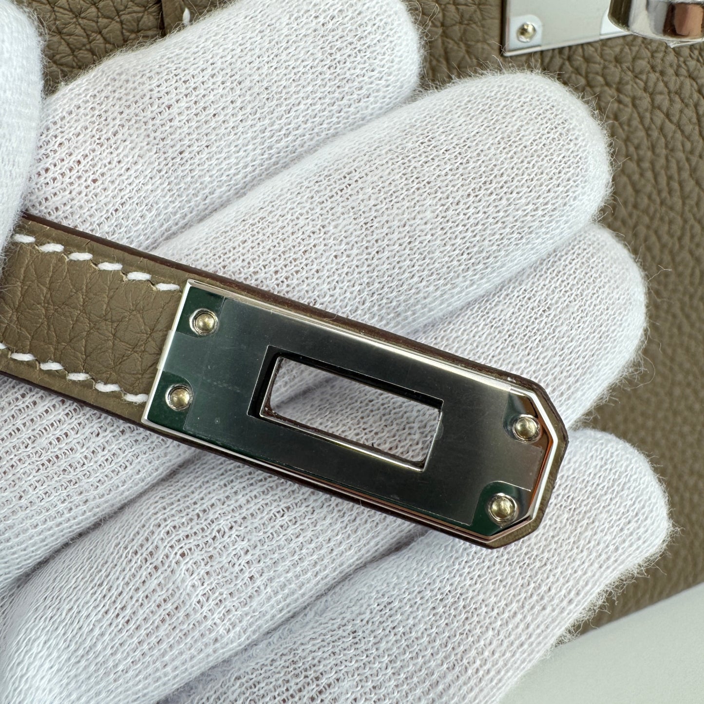 Birkin25 バーキン25 Etoupe エトープ Togo トゴ PHW シルバー金具 Stamp-W W刻印