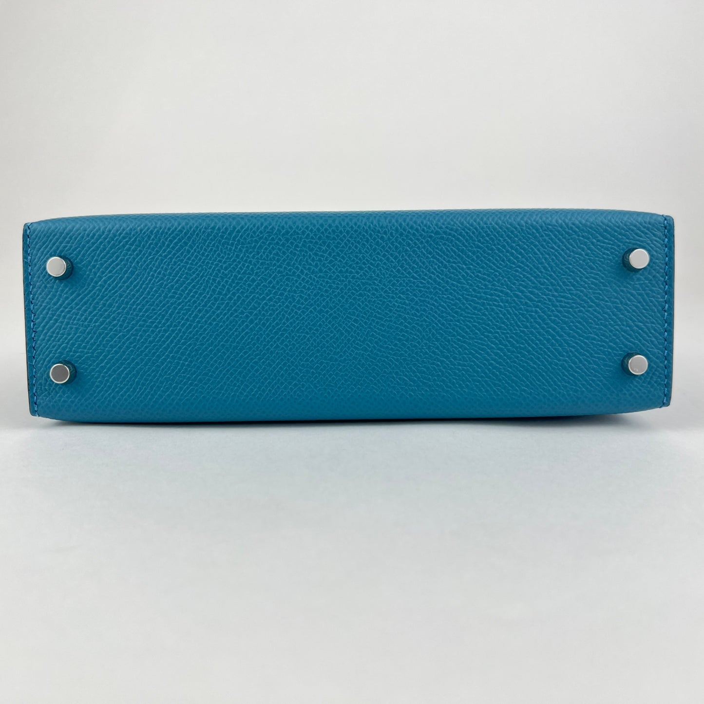 Mini kelly tricolor ミニケリー トリコロール Blue jean/Ecorce/Sesami ブルージーン/エコルセ/セサミ Epsom エプソン PHW シルバー金具 Stamp-W W刻印