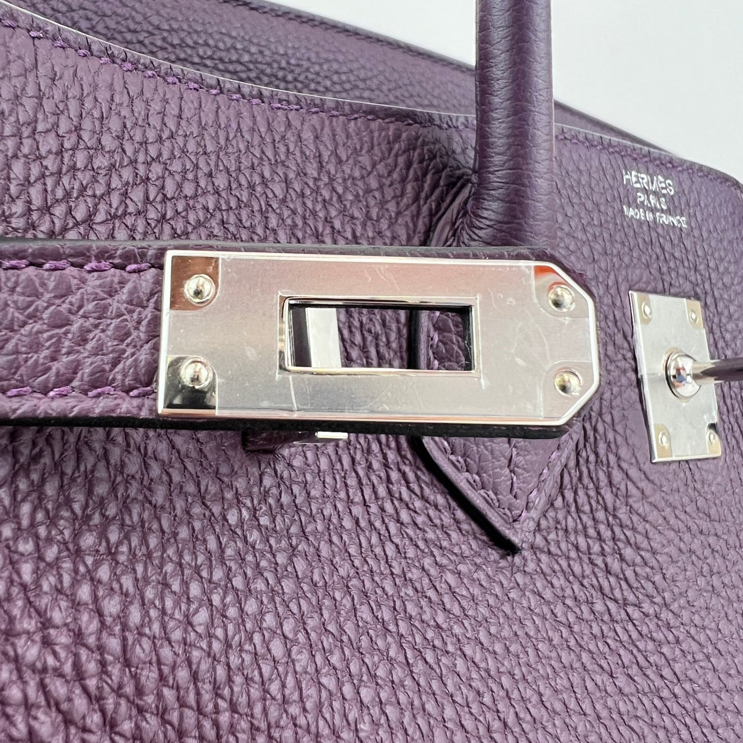 Birkin25 バーキン25 Cassis カシス Togo トゴ PHW シルバー金具 Stamp-U U刻印