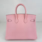 Birkin25 バーキン25 Rose sakura ローズサクラ PHW SV金具 Stamp-D D刻印