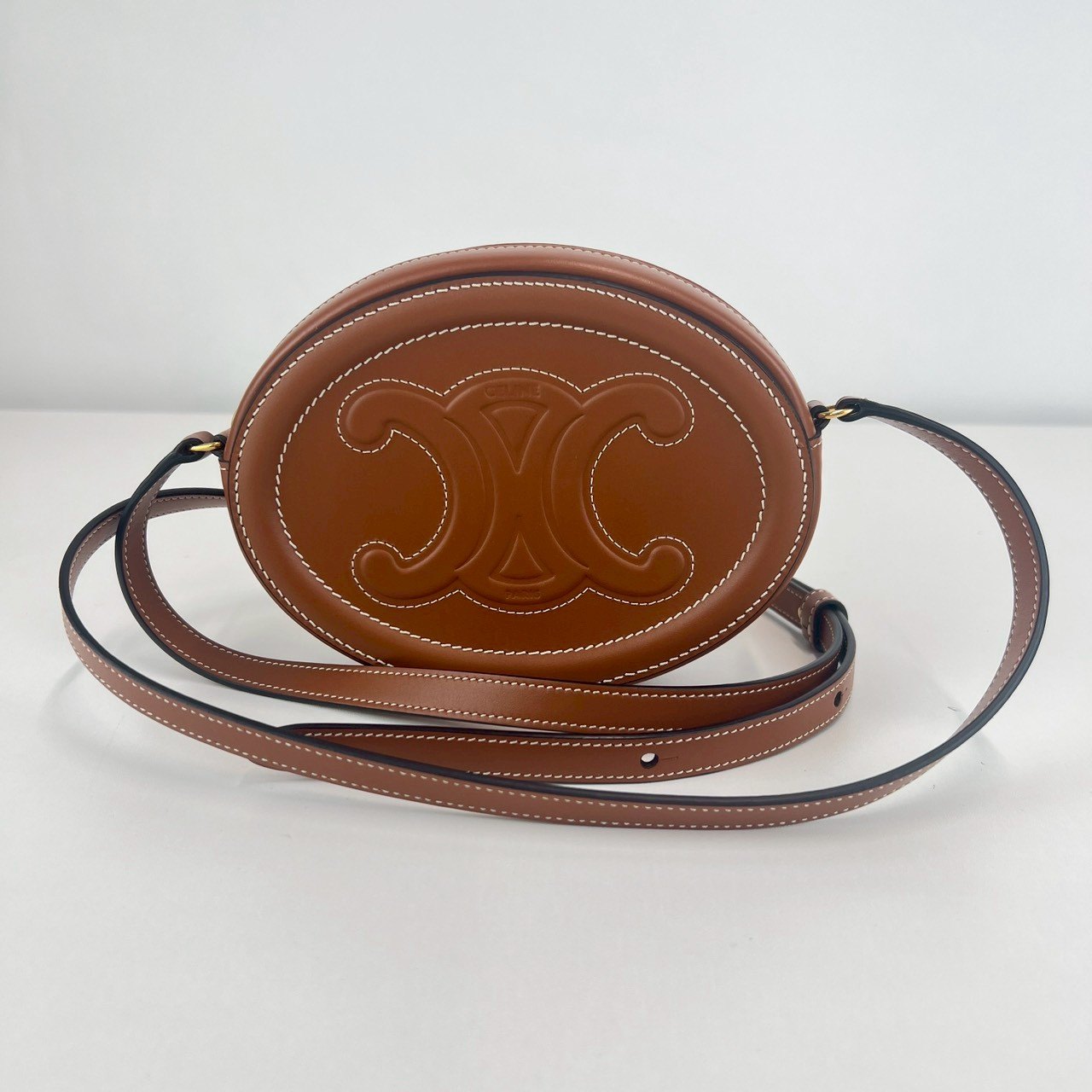 キュイルトリオンフオーバルパース ブラウン トリオンフ カーフ