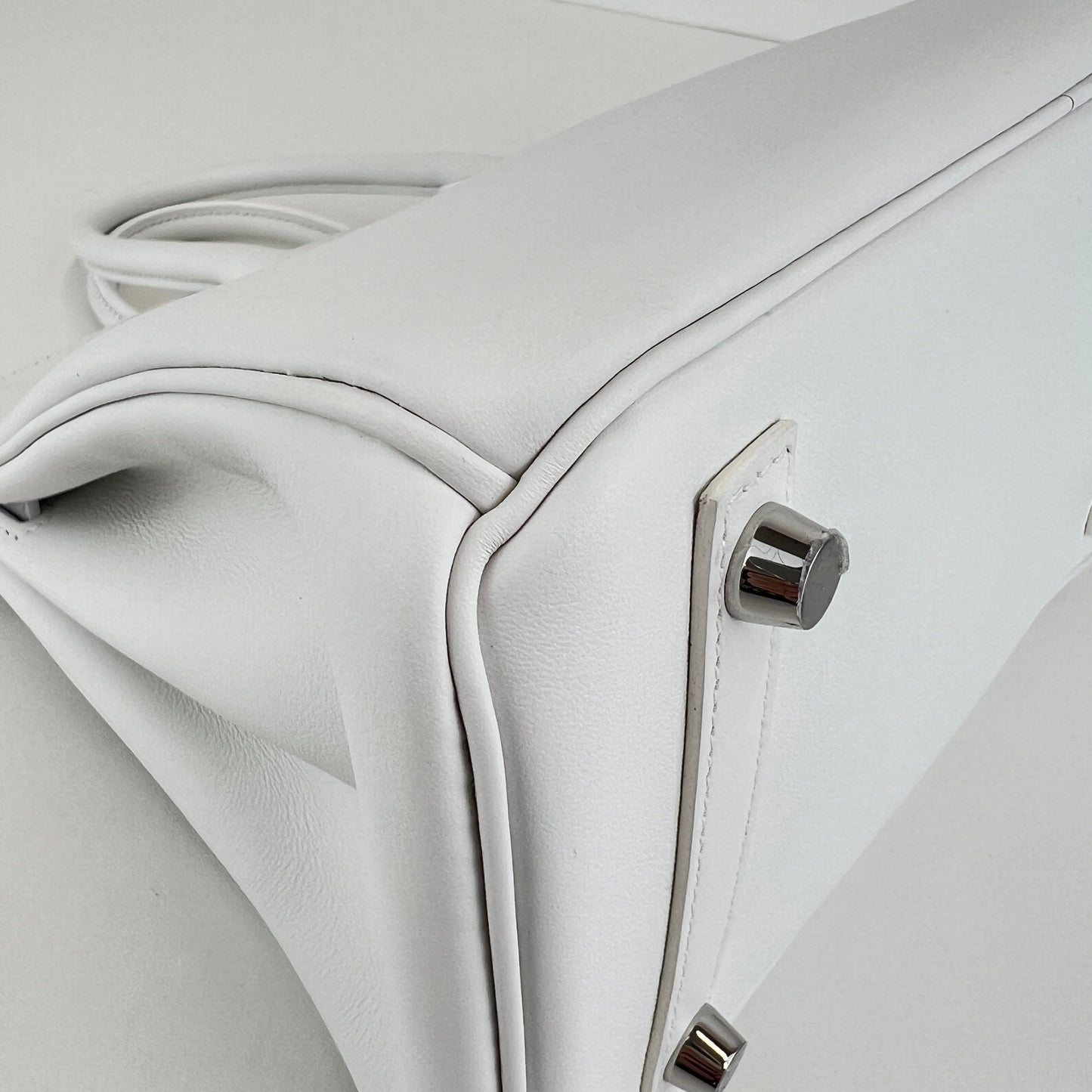Birkin25 バーキン25 New white ニューホワイト Swift スイフト PHW シルバー金具 Stamp-W W刻印