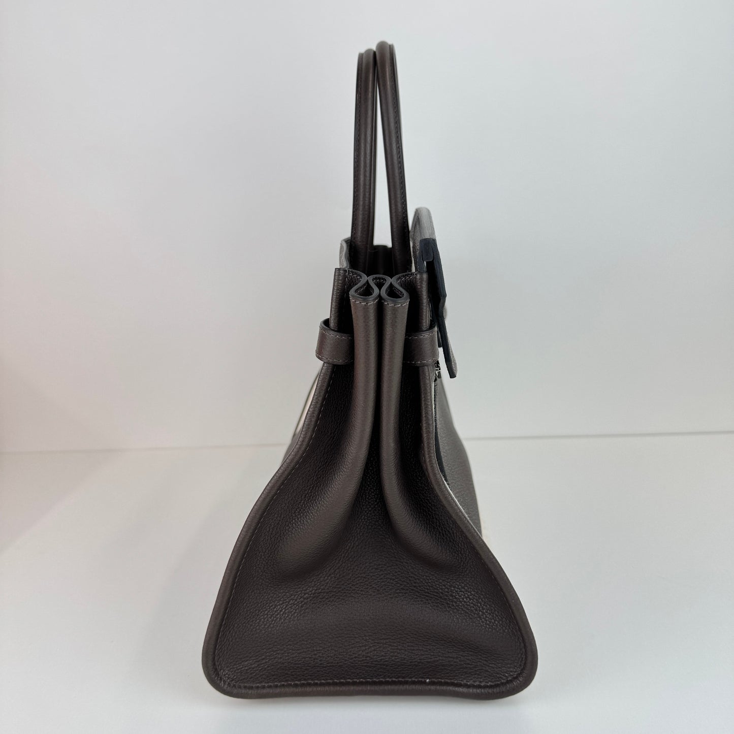 Birkin35 A L'Envers バーキン35 アランヴェール Ebene エベンヌ  PHW シルバー金具 Barenia/ToileH バレニア/トワルアッシュ Stamp-K K刻印