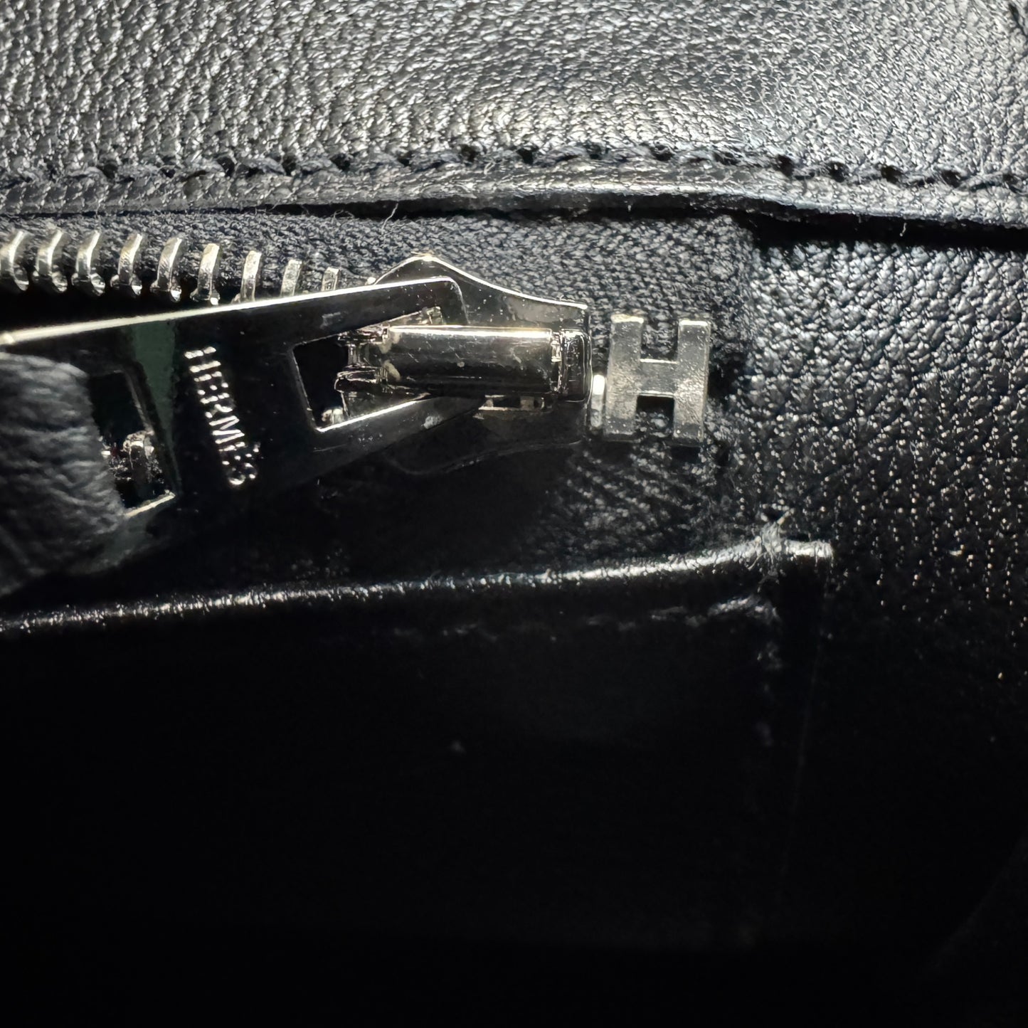 Birkin25 バーキン25 Black ブラック PHW シルバー金具 Stamp-K K刻