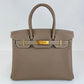 Birkin30 バーキン30 Etoupe エトープ Togo トゴ GHW ゴールド金具 Stamp-W W刻印