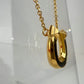 ジョケットネックレス、スモールモデル  Jockette necklace ブラック/イエローゴールドメッキ Black / GHW
