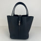 Picotin lock MM ピコタンロックMM Black ブラック Clemence クレマンス PHW シルバー金具 Stamp-K K刻印