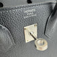 Birkin25 バーキン25 Black ブラック  PHW シルバー金具 Togo トゴ Stamp-K K刻印