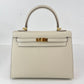 Kelly25 Sellier ケリー25 セリエ Craie クレ GHW ゴールド金具 Stamp-W W刻印 Epsom エプソン