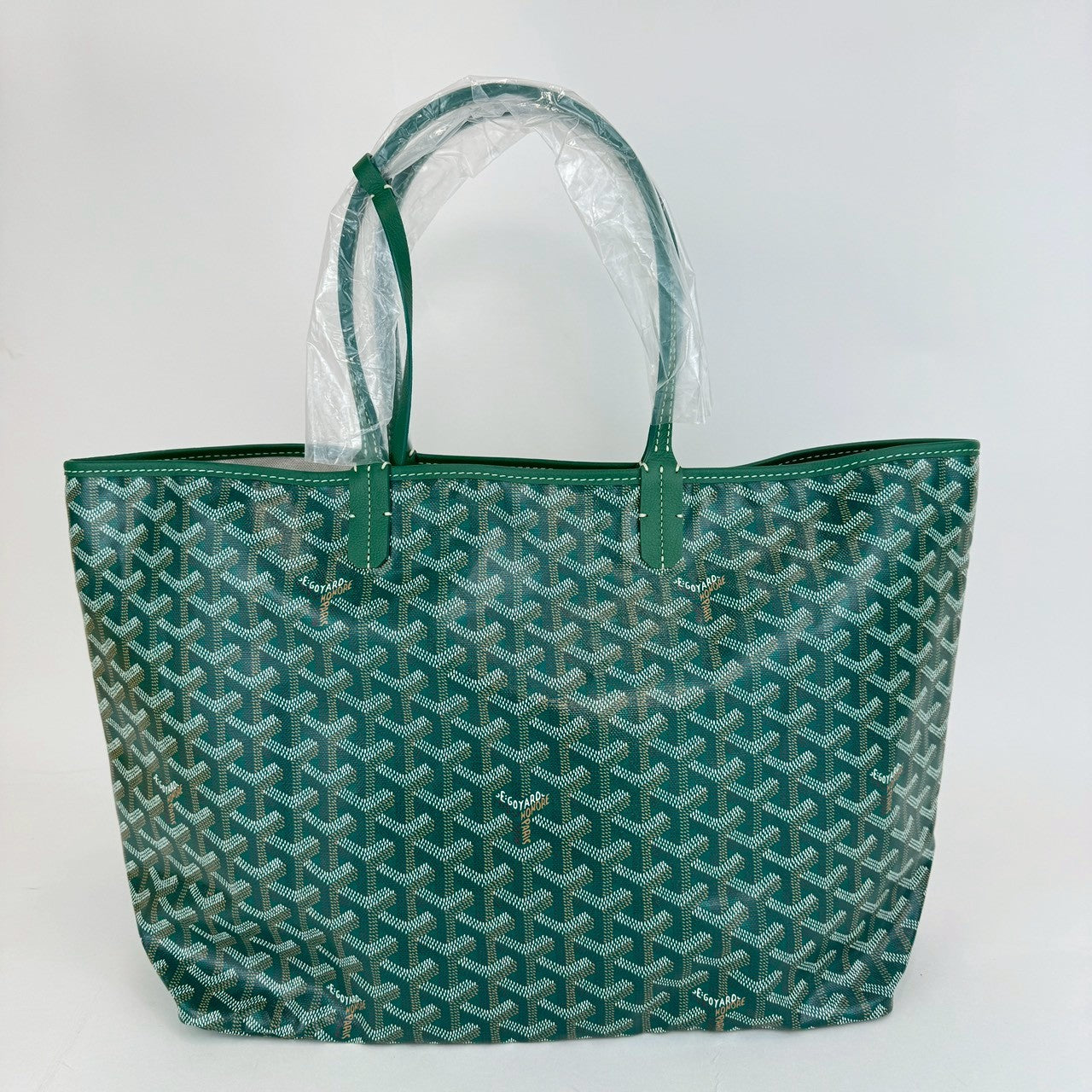 サンルイPM グリーン Green ゴヤールディンキャンバス シュヴロッシュカーフスキン