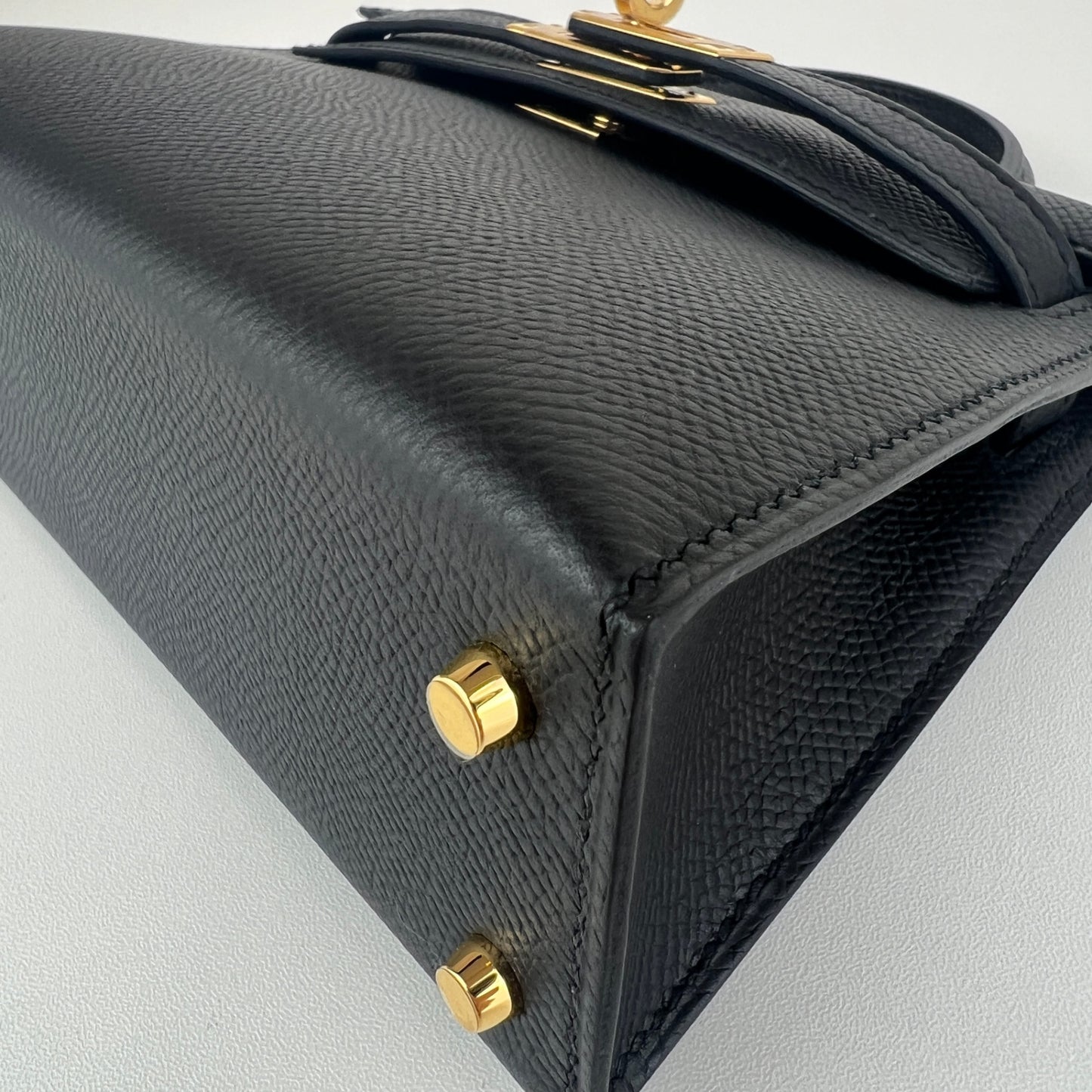 Mini kelly ミニケリー Black ブラック GHW ゴールド金具 Stamp-W W刻
