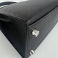 Hermès エルメス Kelly25 ケリー25 Stamp-K K刻印 Epsom エプソン Black ブラック PHW シルバー金具