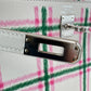Kelly25 tartan light ケリー25 タータンライト Gris pale/Bubblegum/Vert moyen グリペール/バブルガム/ヴェールモワイヤン Swift スイフト PHW シルバー金具 Stamp-K K刻印
