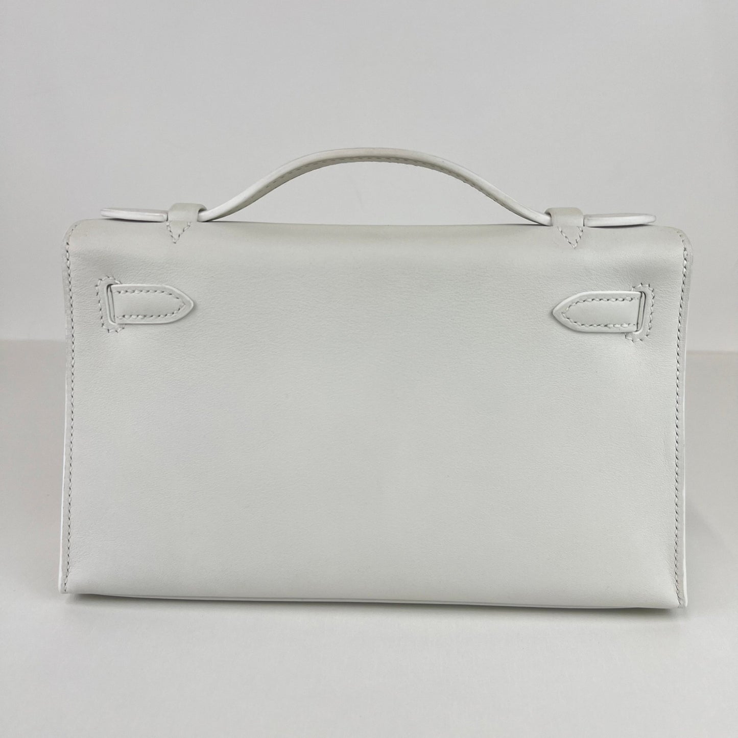 Pochette kelly ポシェットケリー Blanc ブラン B刻 Swift スイフト GHW ゴールド金具