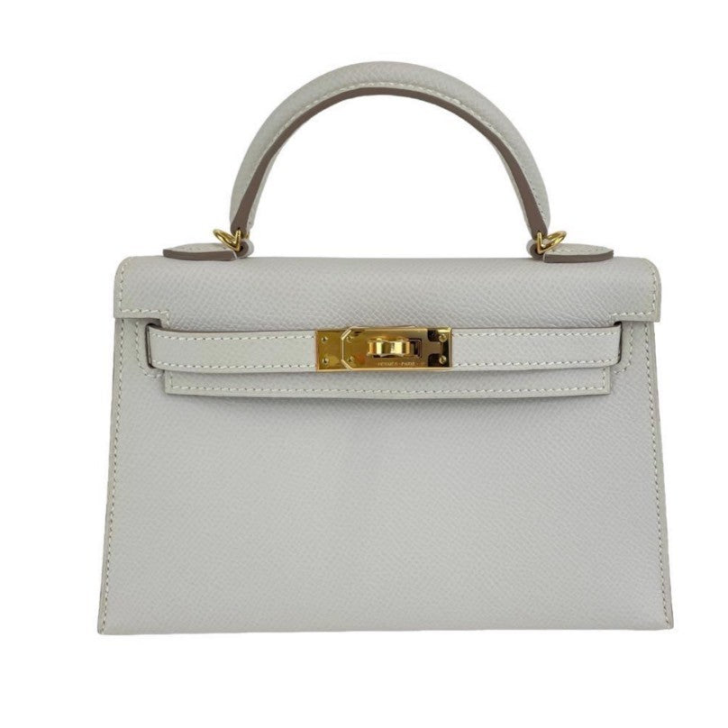 Mini kelly ミニケリー Gris perle グリペール  GHW ゴールド金具 Epsom エプソン Stamp-B B刻印