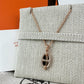 Hermès エルメス Mini Maillon pendant ミニ マイヨン ペンダント メタル Marron grace / Rosegold ：マロングラッセ / ローズゴールド