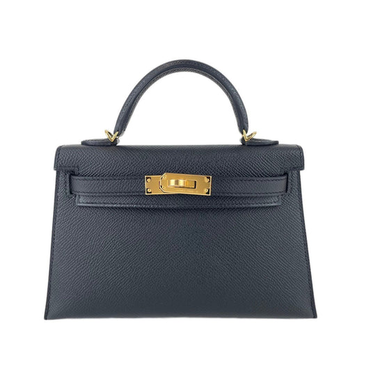 Mini kelly ミニケリー Black ブラック Epsom エプソン ゴールド金具 B刻 ショルダーバッグ レディースバッグ