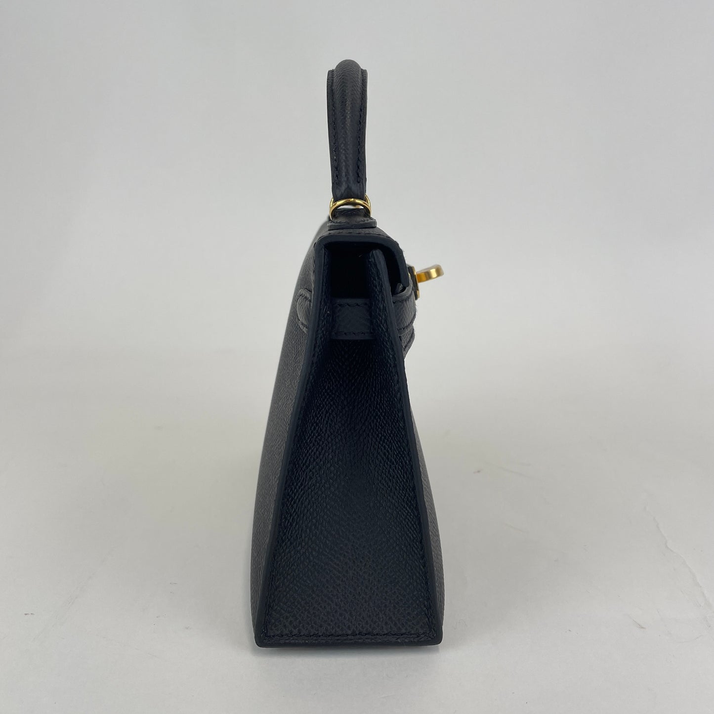 Mini kelly ミニケリー Black　ブラック  GHW ゴールド金具 Epsom エプソン Stamp-K K刻印