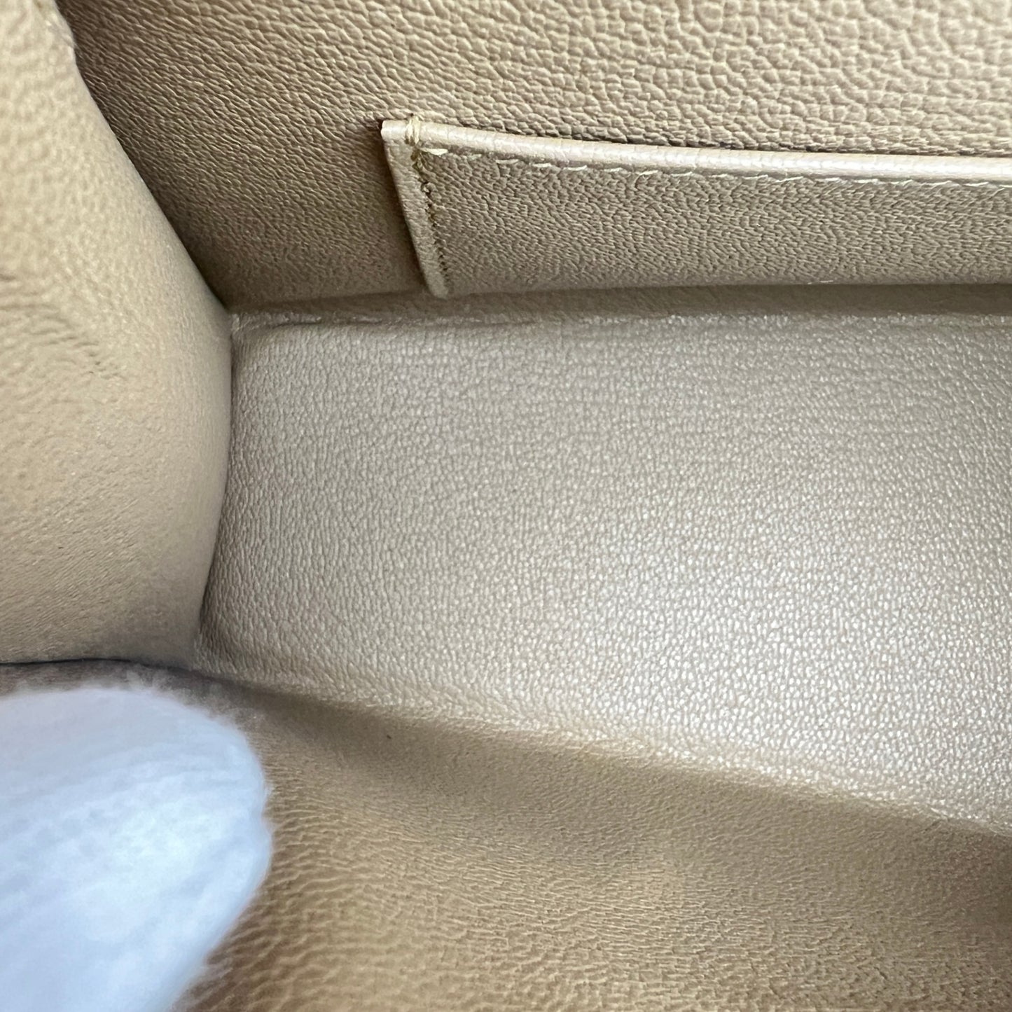 Mini kelly disorder ミニケリー 無秩序 Poussiere プシエール PMBHW  シャンパンゴールド金具 Stamp-K K刻印 Epsom エプソン