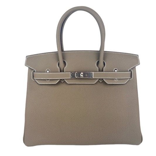 Birkin30 バーキン30 Etoupe エトープ PHW シルバー金具 Stamp-K K刻印 Togo トゴ