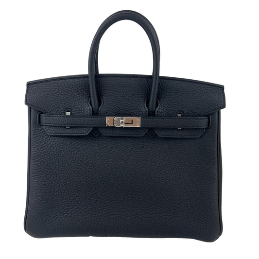 Birkin25 バーキン25 Black ブラック PHW シルバー金具 Togo トゴ Stamp-W W刻