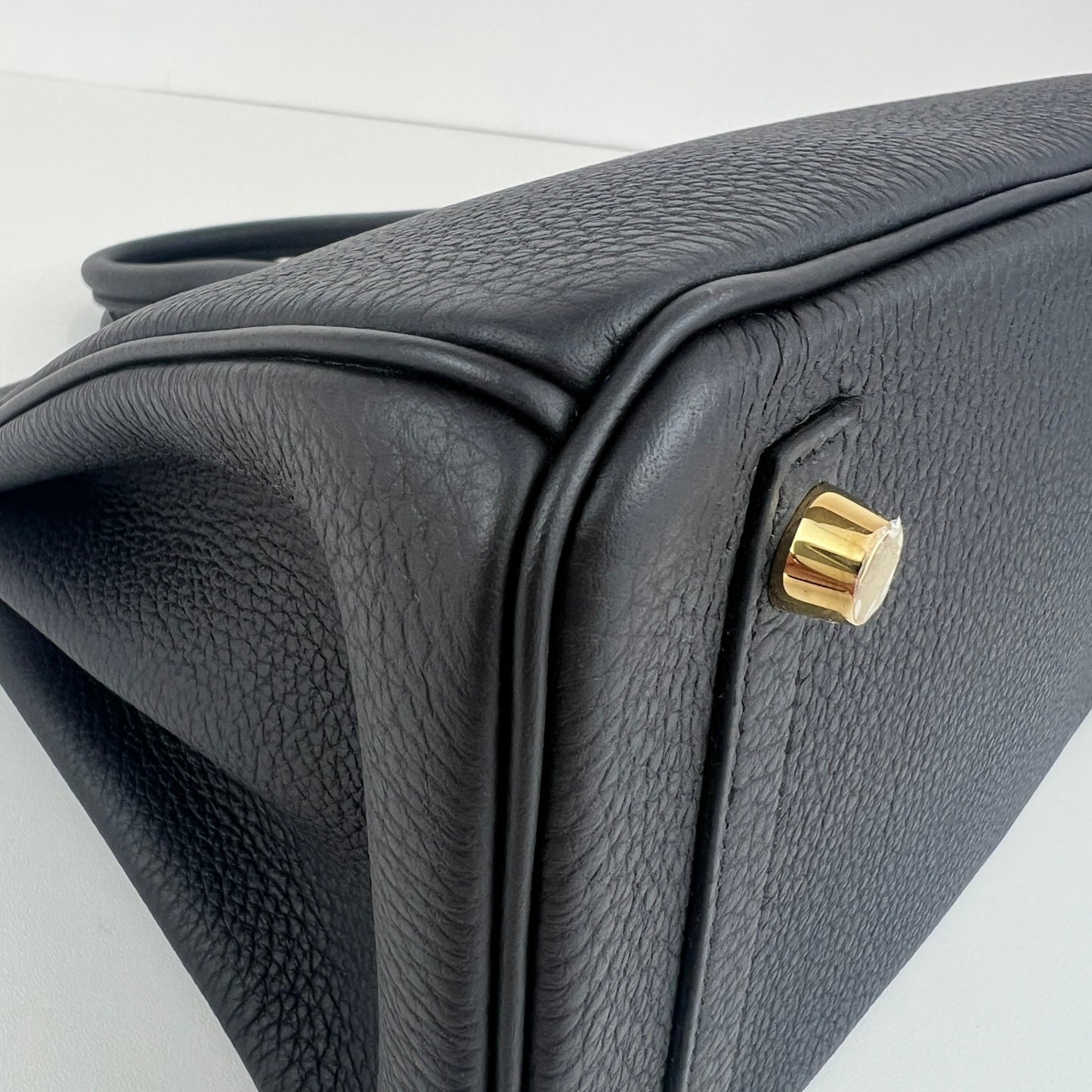 Birkin25 Verso バーキン25ヴェルソ Black/Blue saphir/ブラック/ブルーサファイヤ  GHW ゴールド金具 Togo トゴ Stamp-K K刻印