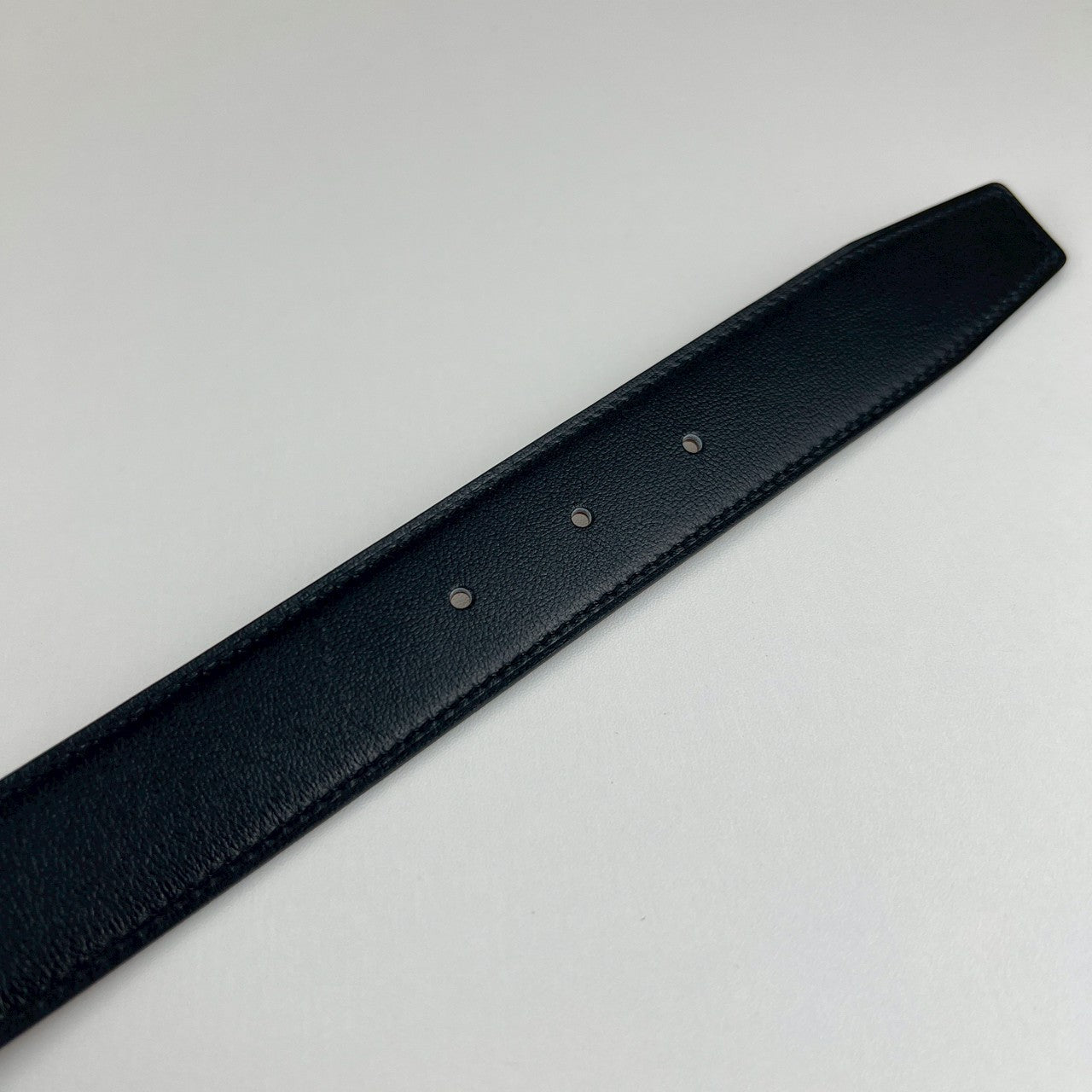 Ceinture H boucleGris moyen Cuir seul de ceinture H #100Black/Gold  Hベルトバックル リバーシブルベルトレザー Black ブラック/Gold ゴールド