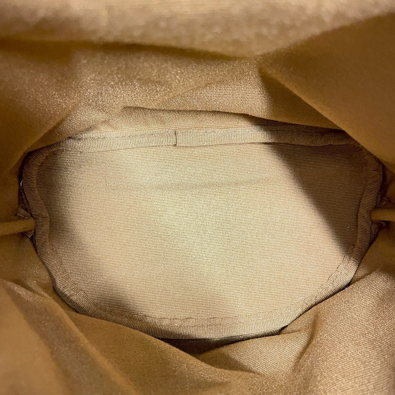 フォルコバックパックミニ トリオンフキャンバス カーフスキン タン