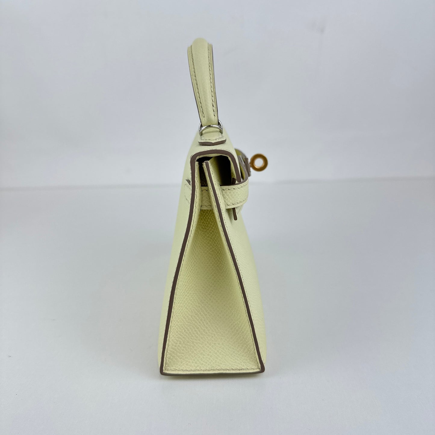 Mini kelly Jaune milton ジョーヌミルトン Epsom エプソン EHW エレクトラム金具 Stamp-W W刻