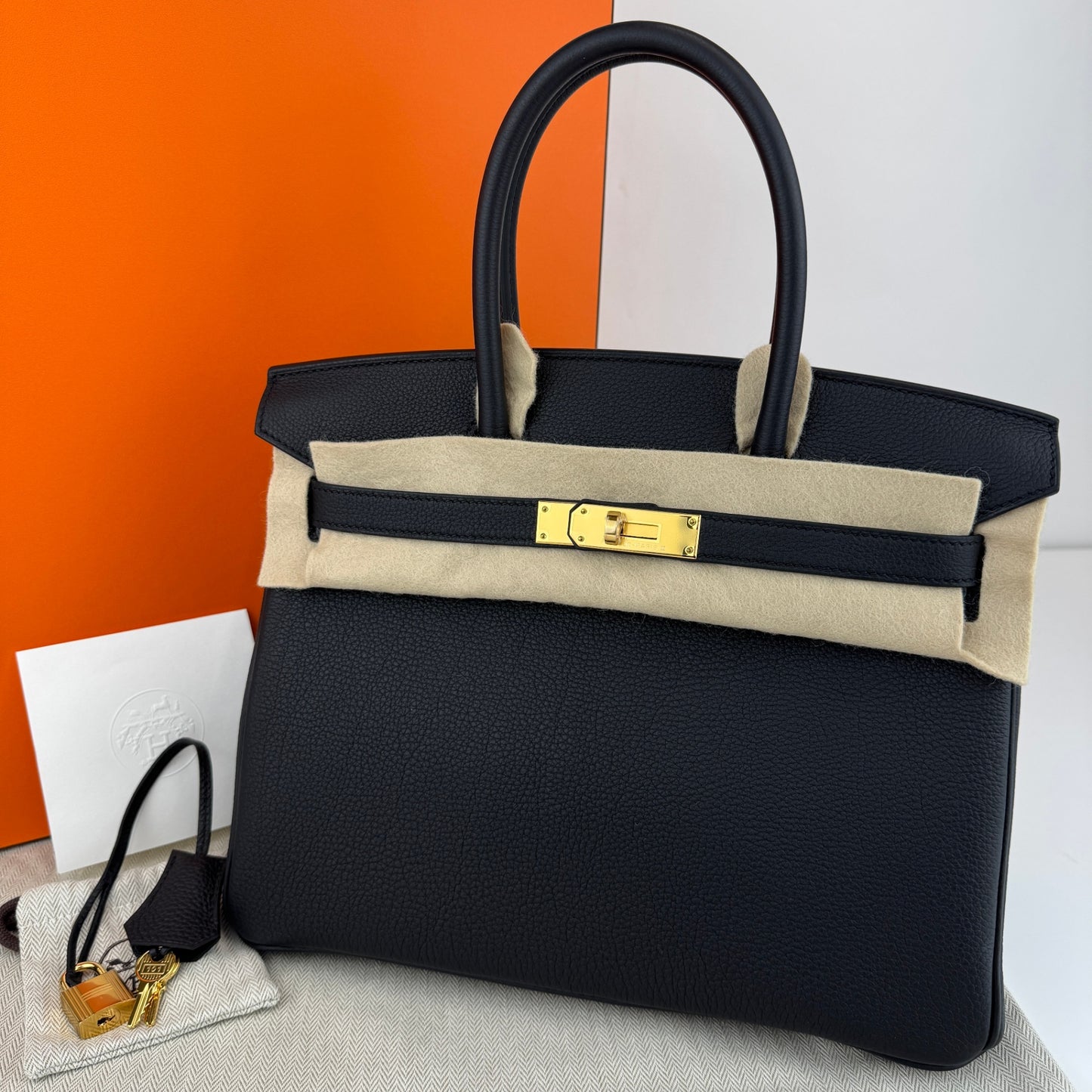 Birkin30 バーキン30 Black ブラック Togo トゴ GHW ゴールド金具 Stamp-K K刻印