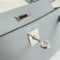 Mini kelly ミニケリー Stamp-K K刻印 Epaom エプソン Blue glacie ブルーグラシエ PHW シルバー金具 2WAYバッグ ショルダーバッグ ハンドバッグ