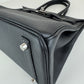 Birkin30 バーキン30 Stamp-W W刻印 Togo トゴ Black ブラック PHW シルバー金具