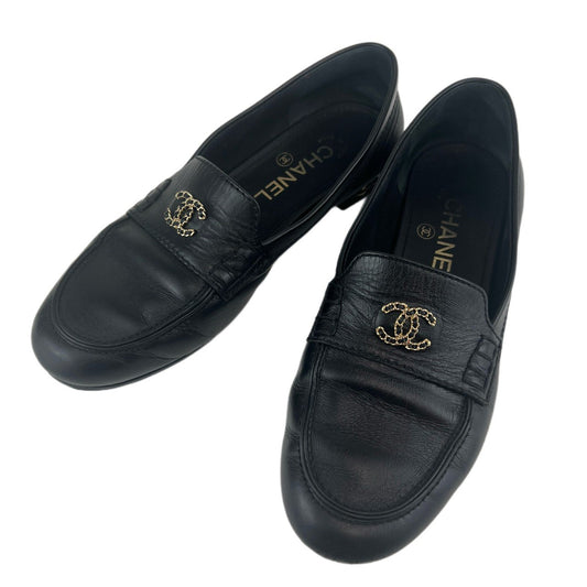 CHANEL シャネル　ローファー　ココマーク　Black ブラック