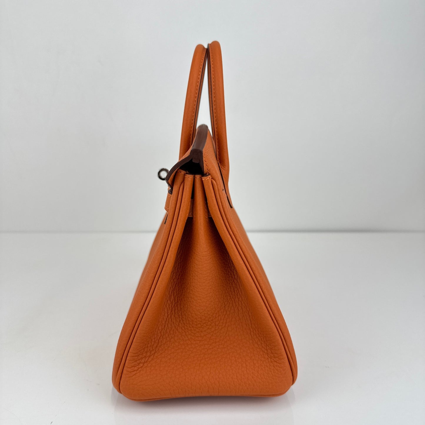 Birkin25 バーキン25 Orange オレンジ PHW シルバー金具 Togo トゴ Stamp-K K刻印