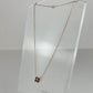 Pendant Mini pop H ポップアッシュネックレス ミニ ブラック ローズゴールド金具