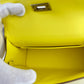 Mini kelly ミニケリー Limoncello リモンチェッロ PHW シルバー金具 Chevre シェーブル Stamp-B B刻印