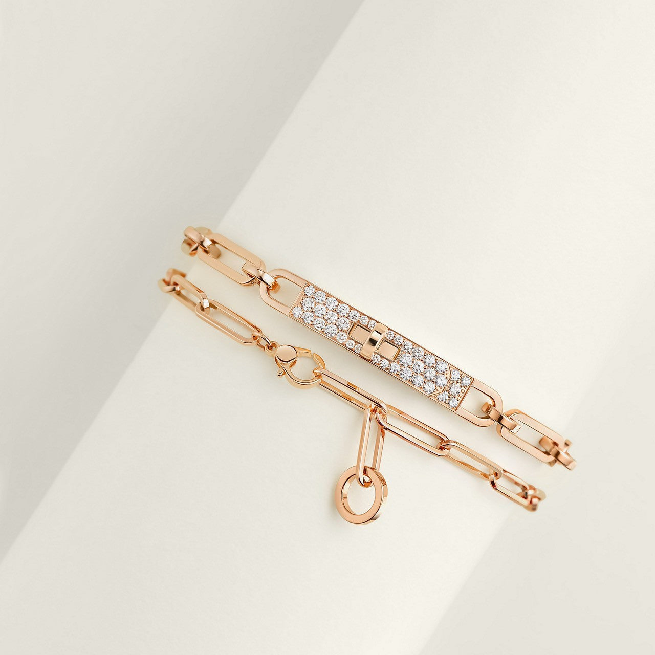 Kelly Chaine bracelet PM Double-Choker ケリー チェーンブレスレットPM　ダブルチョーカー Rose Gold ローズゴールド  Diamonds ダイヤモンド