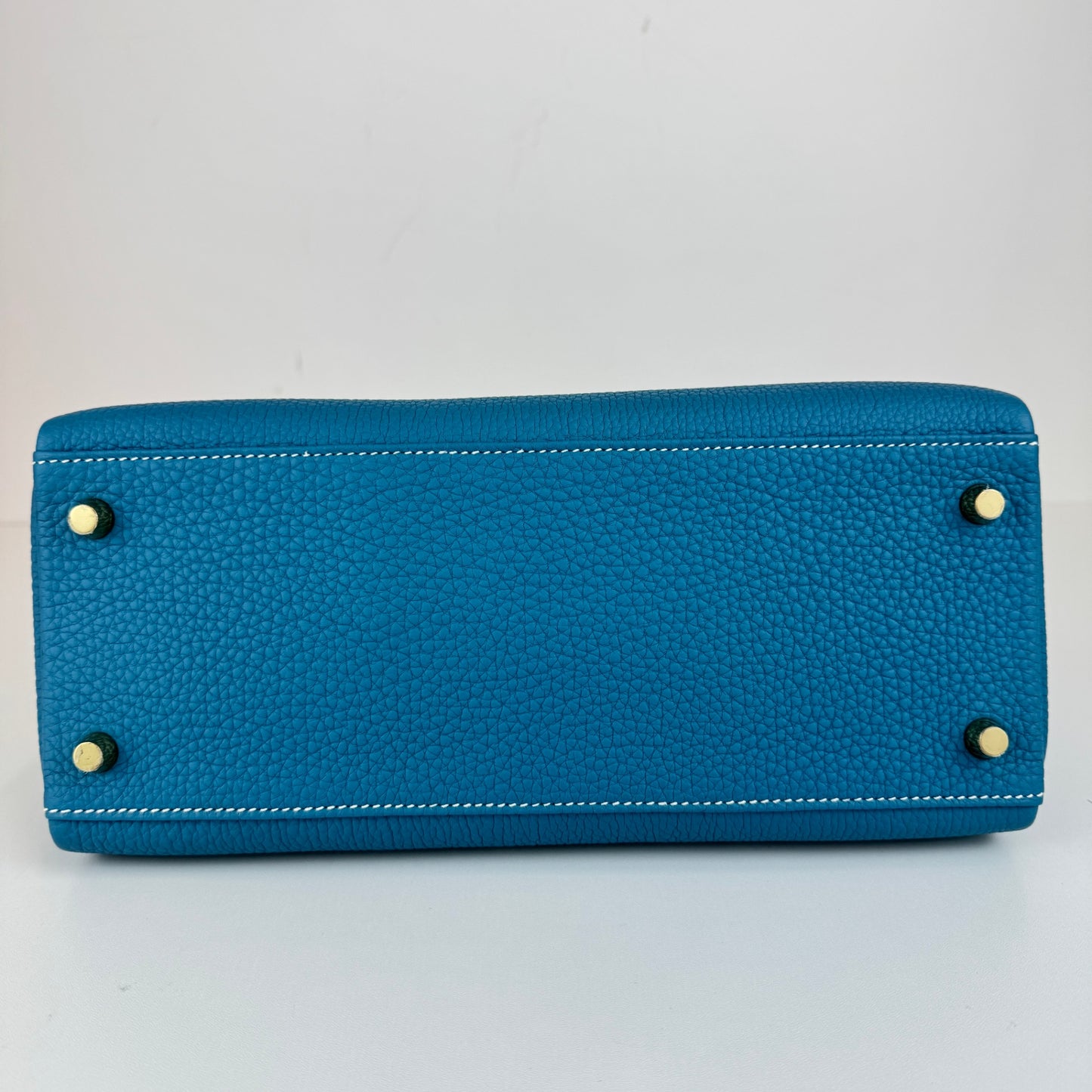 Kelly28 ケリー28 Bleu jean ブルージーン ゴールド金具 Stamp-W W刻印  Togo トゴ