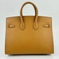 Birkin25 バーキン25 Stamp-U U刻印  Biscuit　ビスキュイ PHW シルバー金具 Epsom エプソン