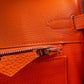 Birkin25 バーキン25 Orangeminium オレンジミニウム PHW シルバー金具 B刻