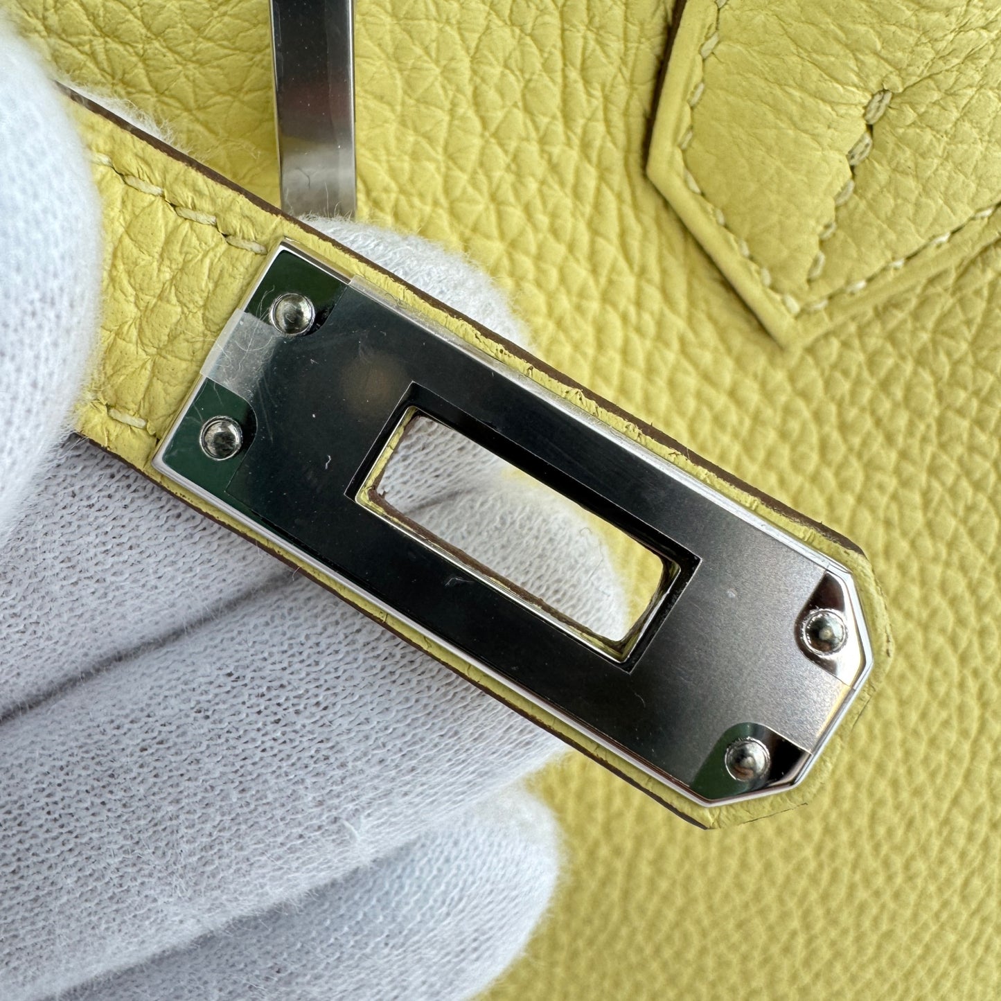 Birkin25 バーキン25 Stamp-B B刻印 Togo トゴ Joune poussin ジョーヌプッサン PHW シルバー金具