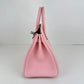 Birkin25 バーキン25 Rose sakura ローズサクラ PHW SV金具 Stamp-D D刻印