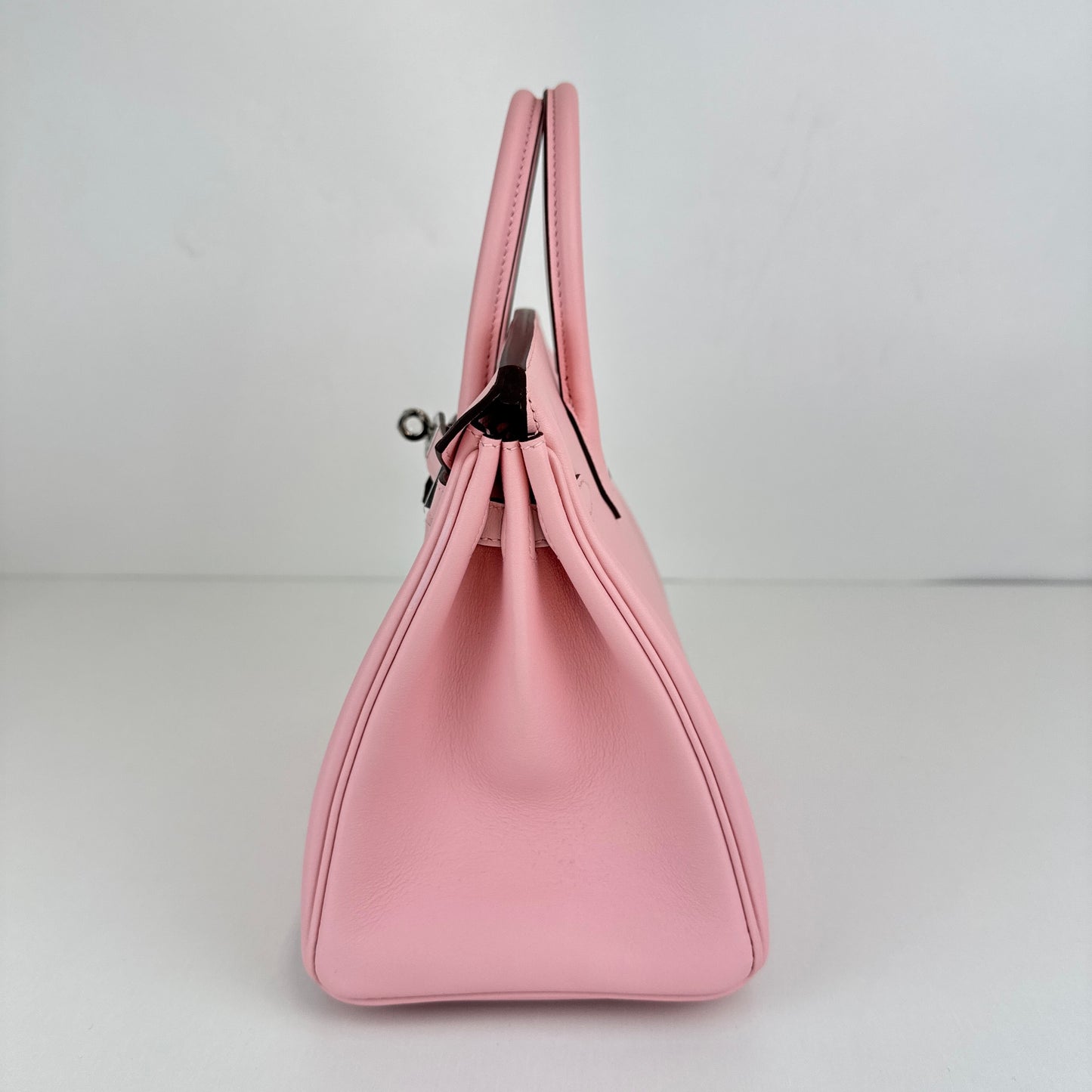 Birkin25 バーキン25 Rose sakura ローズサクラ PHW SV金具 Stamp-D D刻印