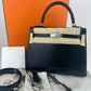 新品未使用 HERMES Birkin25 バーキン25 Black ブラック Boxcalf ボックスカーフ PHW シルバー金具 Stamp-K K刻印