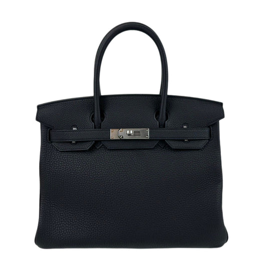 Birkin30 バーキン30 Noir ノワール Togo トゴ PHW シルバー金具 B刻