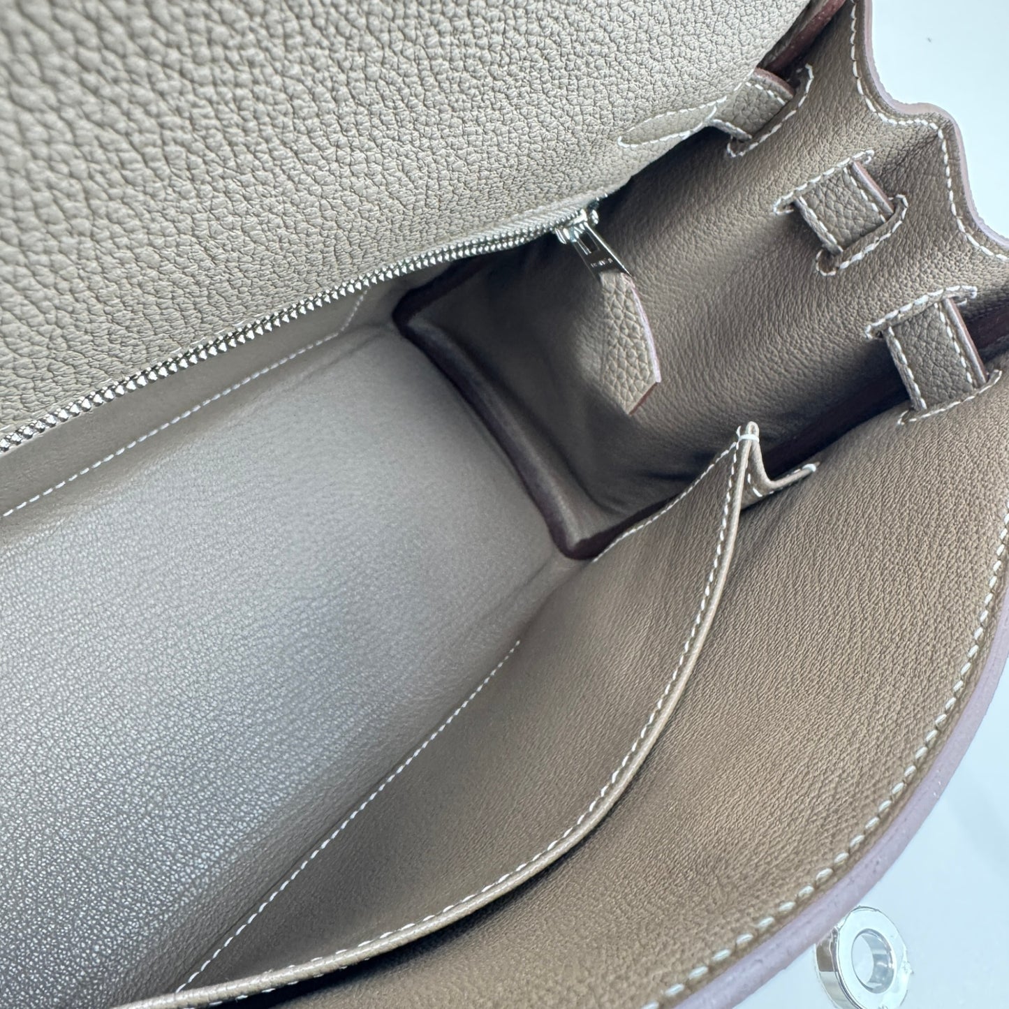 Kelly25 ケリー25 Etoupe エトープ Togo トゴ PHW シルバー金具 Stamp-K K刻印