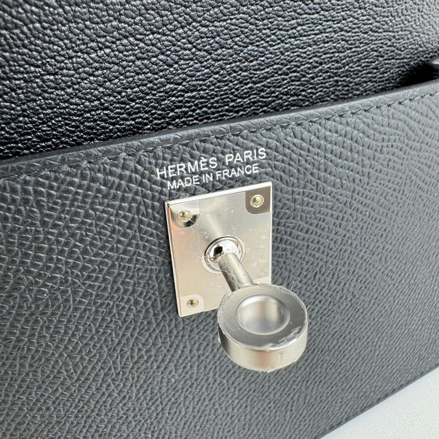 Kelly20 disrder ケリー20 無秩序 Black ブラック Epsom エプソン PHW シルバー金具 Stamp-W W刻印