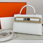 Mini kelly ミニケリー New white ニューホワイト Epsom エプソン PHW シルバー金具 Stamp-K K刻印