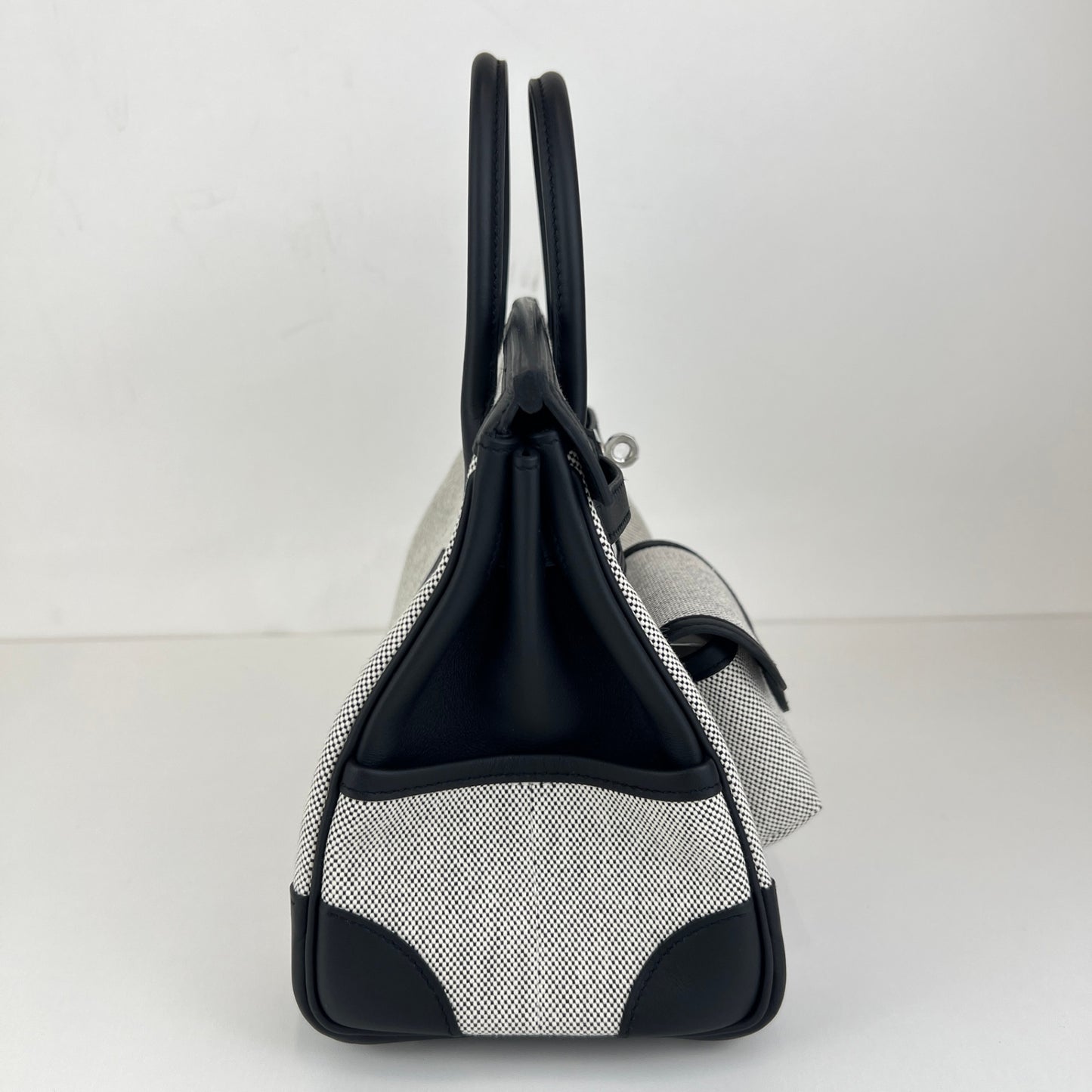 Birkin25 cargo バーキン25 カーゴ Black ブラック Toile goelan/Swift トワルゴエラン/スイフト PHW シルバー金具 Stamp-K K刻印