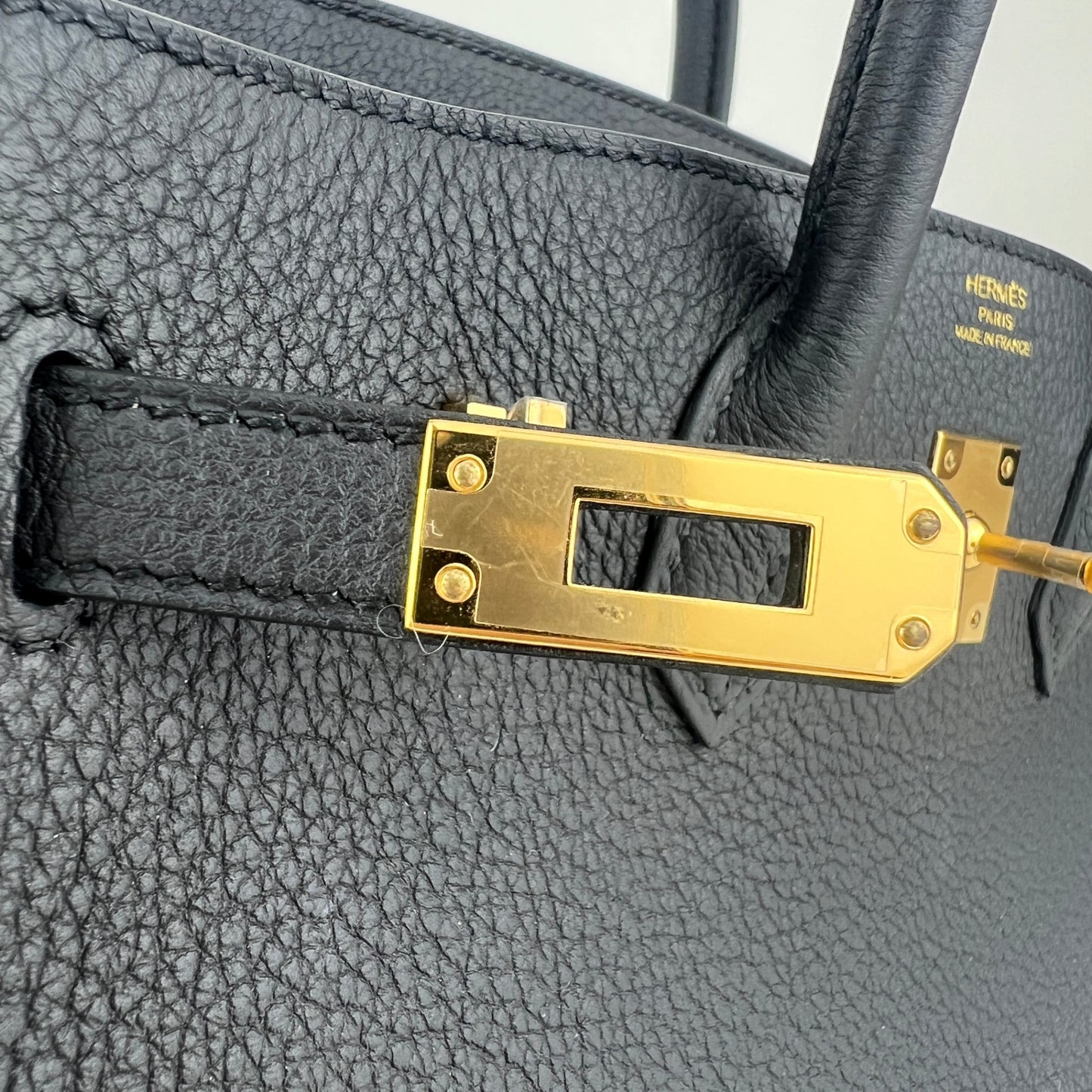 Birkin25 Verso バーキン25ヴェルソ Black/Blue saphir/ブラック/ブルーサファイヤ  GHW ゴールド金具 Togo トゴ Stamp-K K刻印